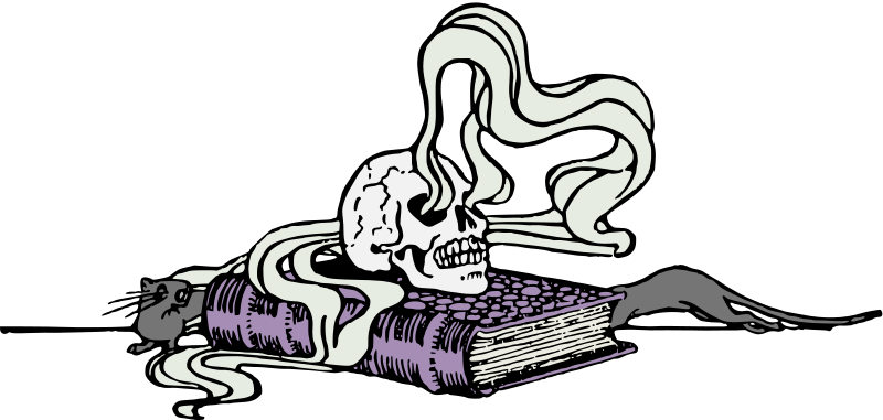 Skull and Book - Colour Remix