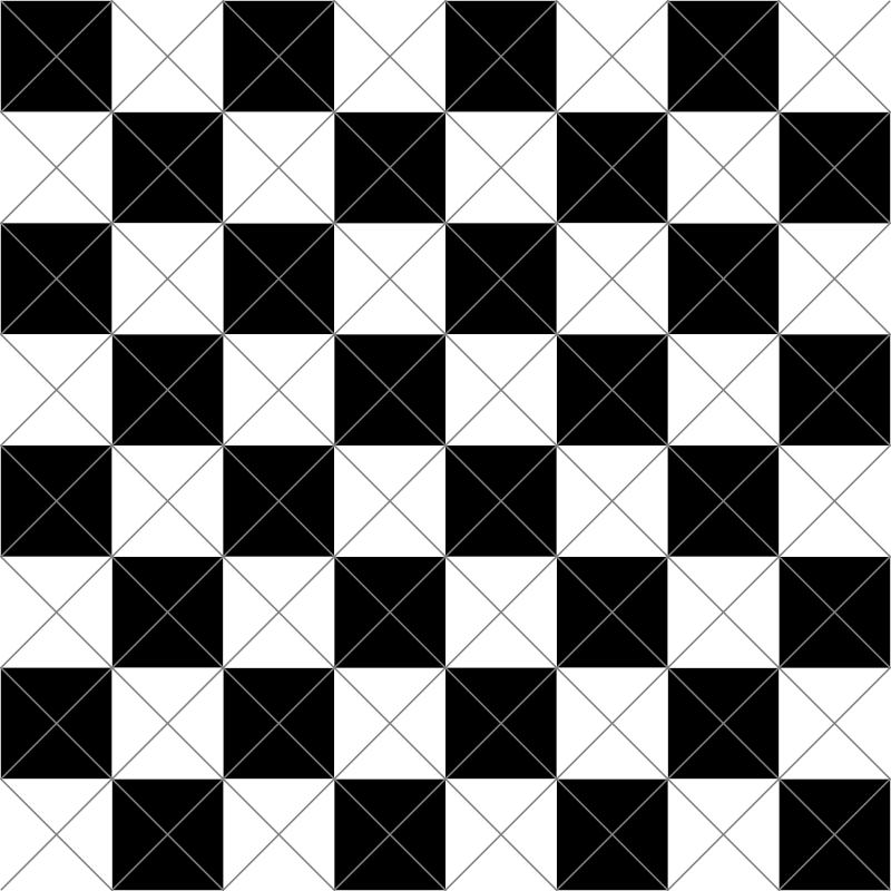 chessboard-diagonal-cuts