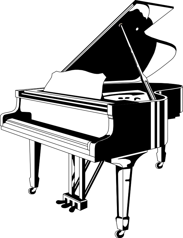 piano black/white