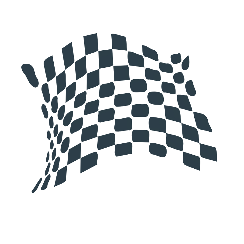 chequered flag abstract icon