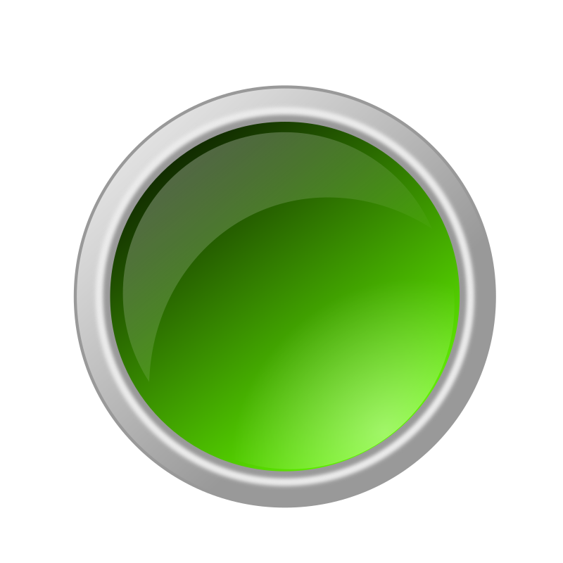 glossy green button