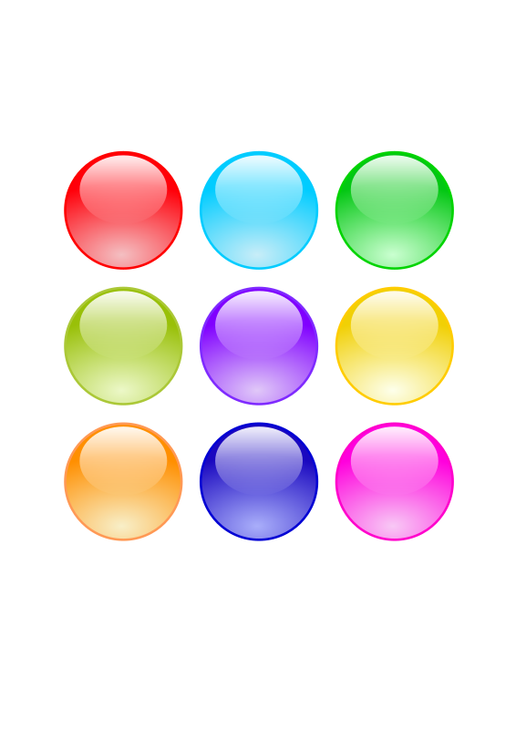 Glossy Circle Buttons