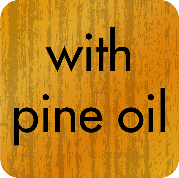 "With Pine Oil" Sticker