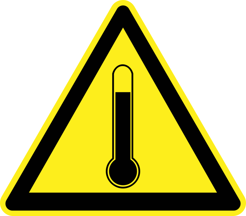 Temperature Warning Sign