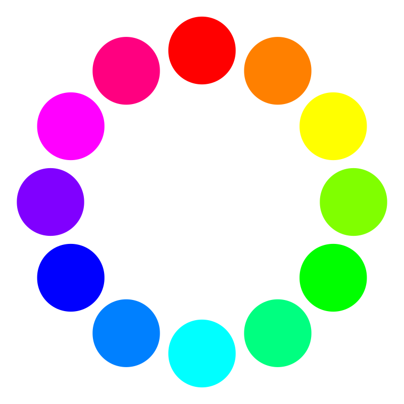 12 color circles