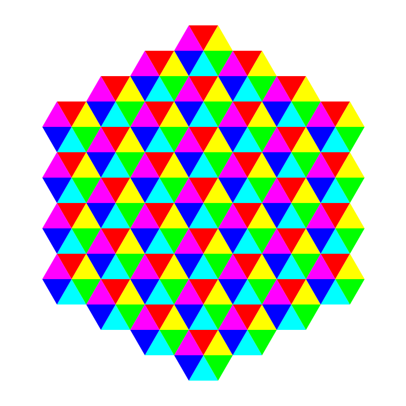 hexagonal triangle tessellation