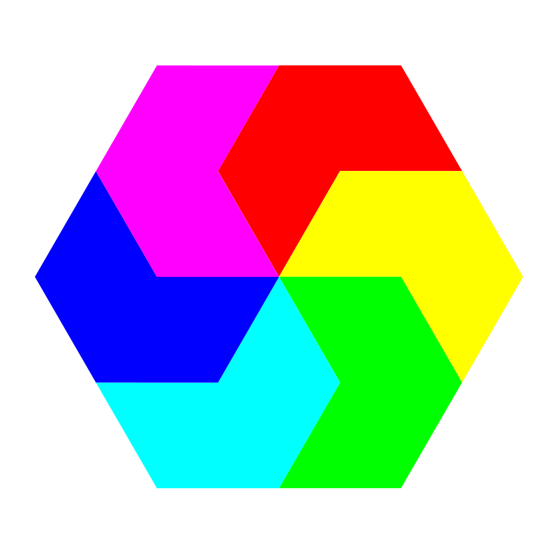 pacman hexagons