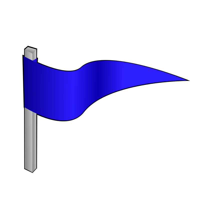 Simple flag on a pole