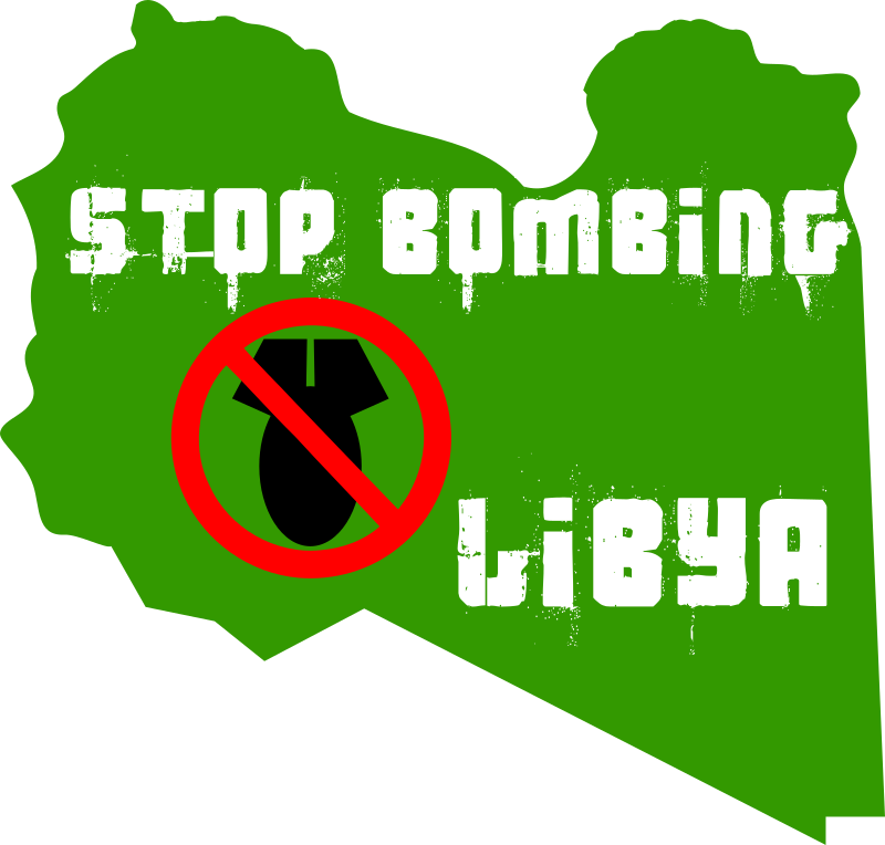 stop bombing libya