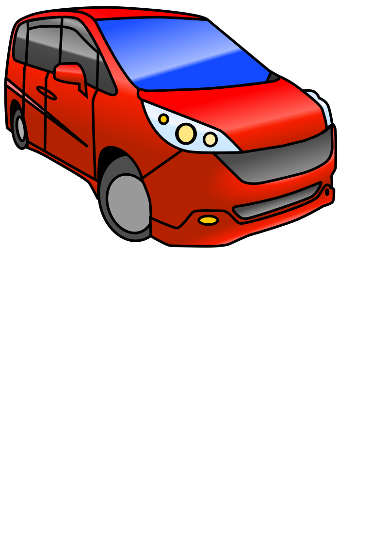 Minivan Automobile (color)