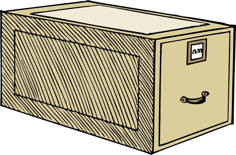 one drawer wooden case