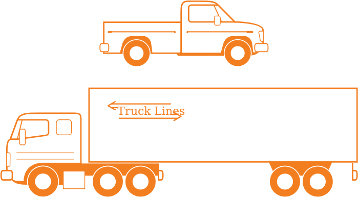 Semi and Pickup Trucks