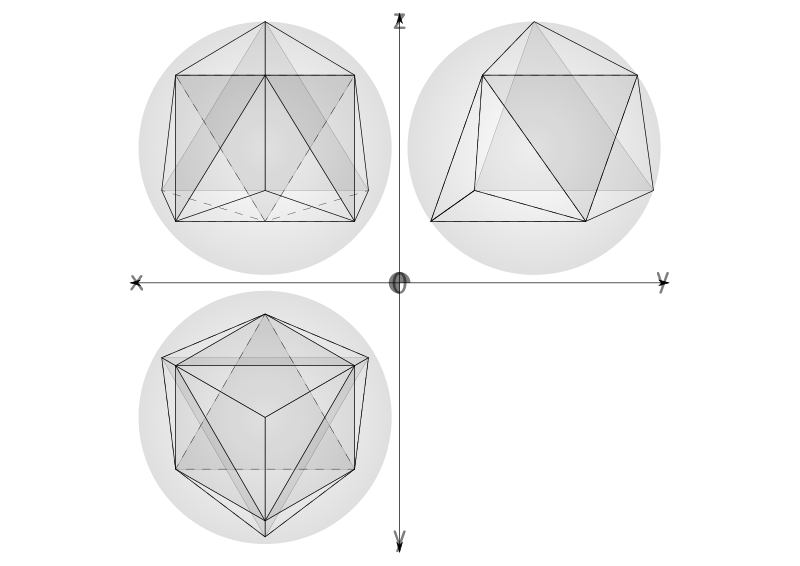 15 construction geodesic spheres recursive from tetrahedron