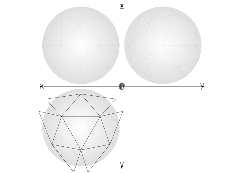 31 1/4 net geodesic sphere