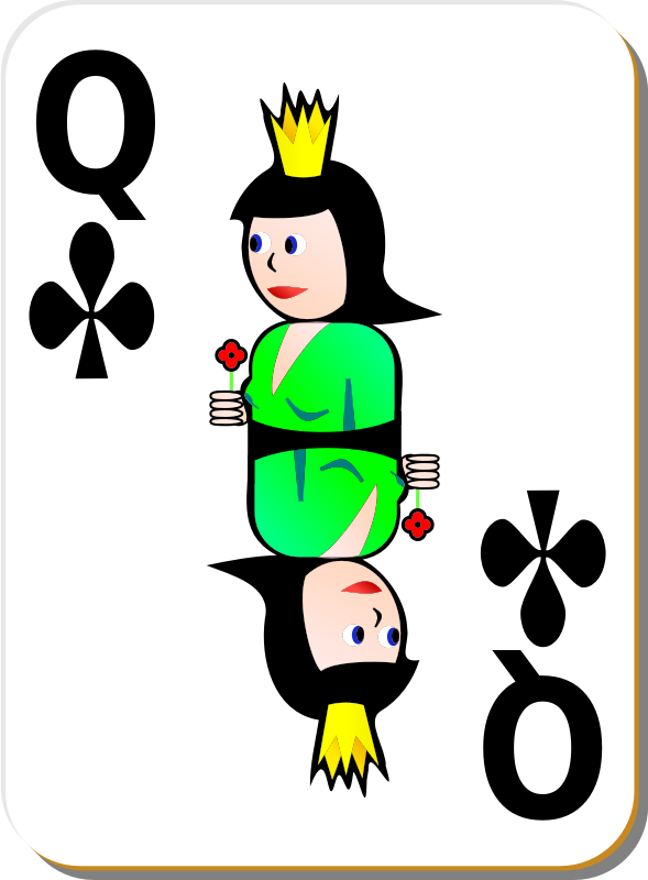 White Deck: Queen of Clubs