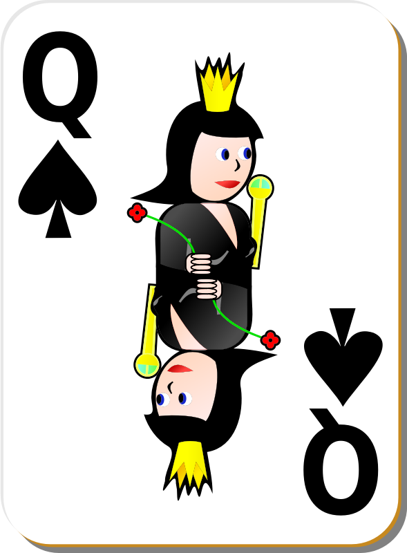 White Deck: Queen of Spades