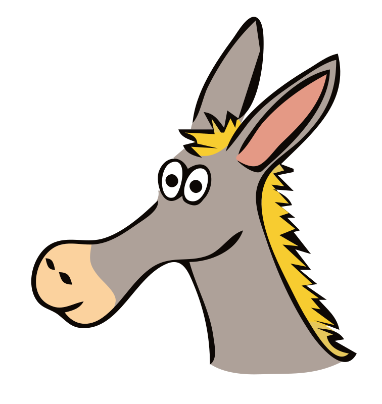 drawn donkey