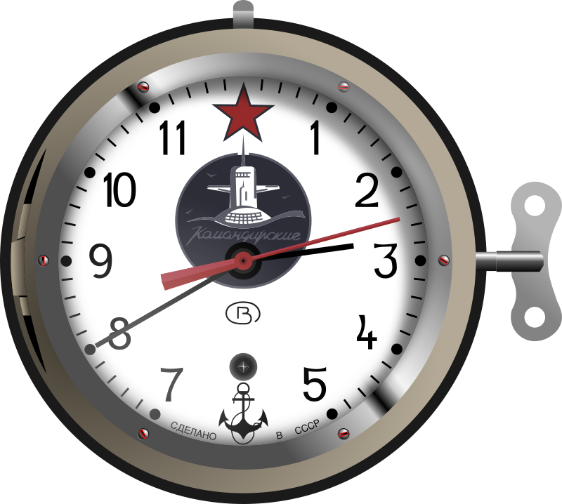 Soviet Nuclear Submarine Clock