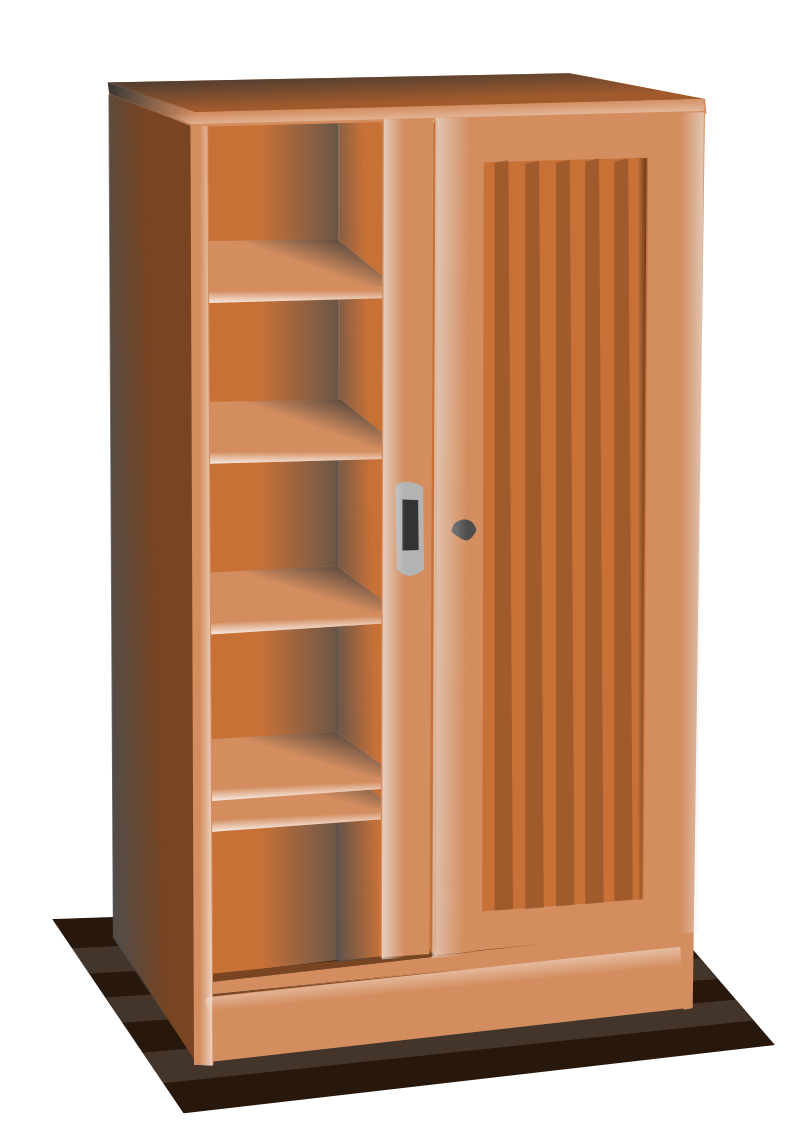 brown cupboard