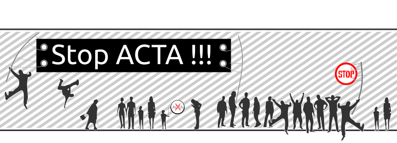 stop ACTA protest