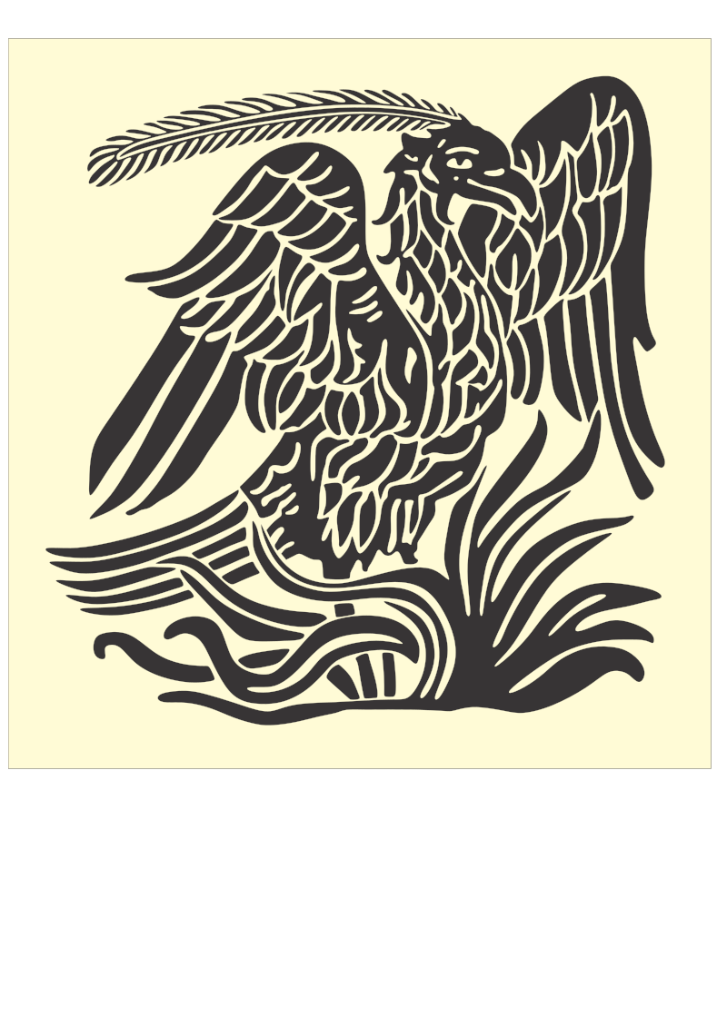 Phoenix bird pattern