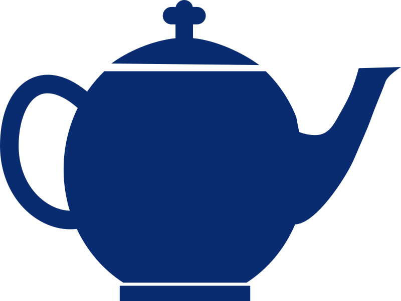 Jubilee tea pot blue