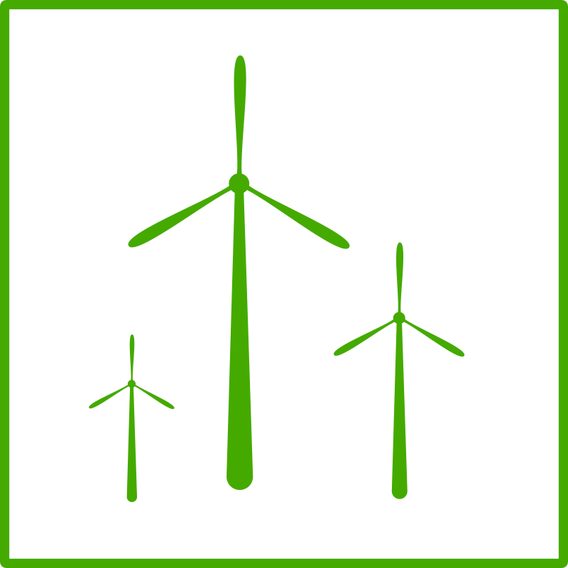 eco green windmill icon