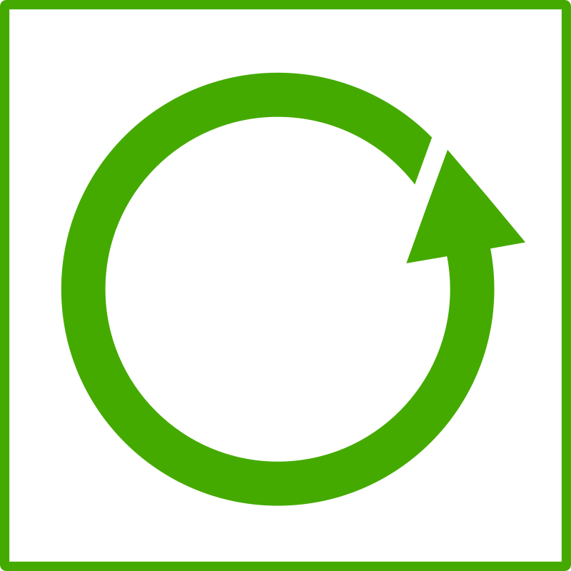 eco green recycle icon