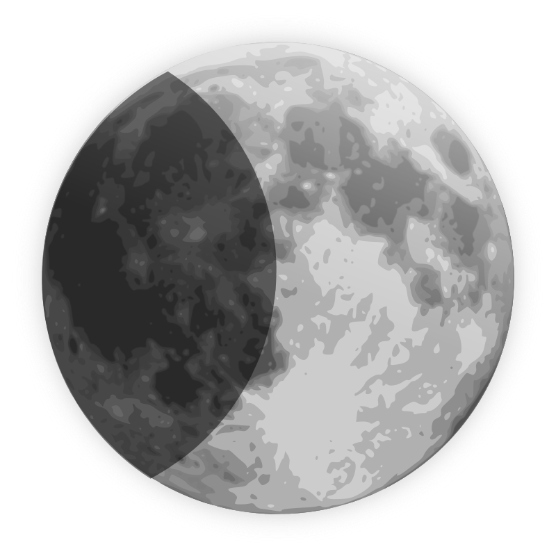 weather icon - half moon