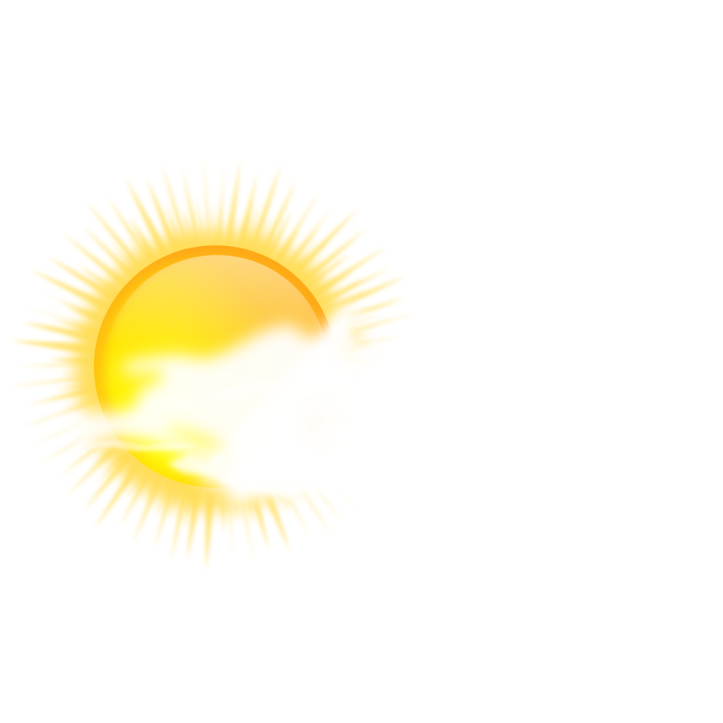 weather icon - sunny to cloudy