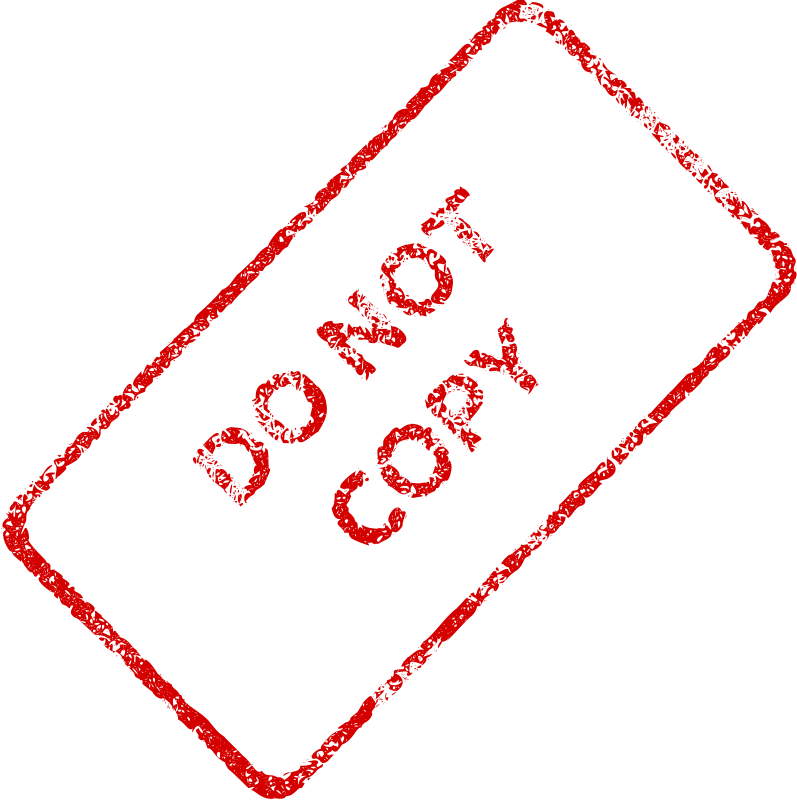 Do Not Copy Business Stamp 2