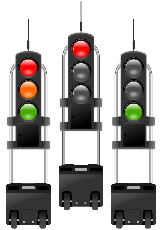 mobile traffic-lights threesome