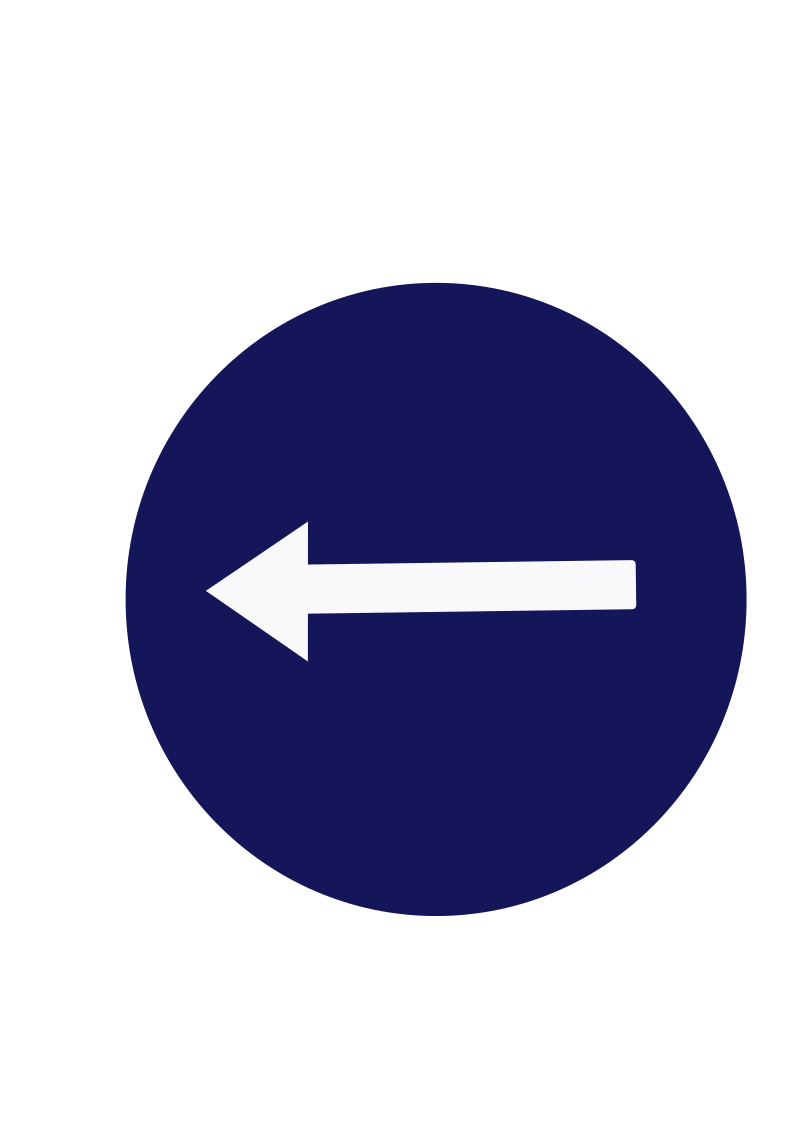 Indian road sign - Compulsory turn left