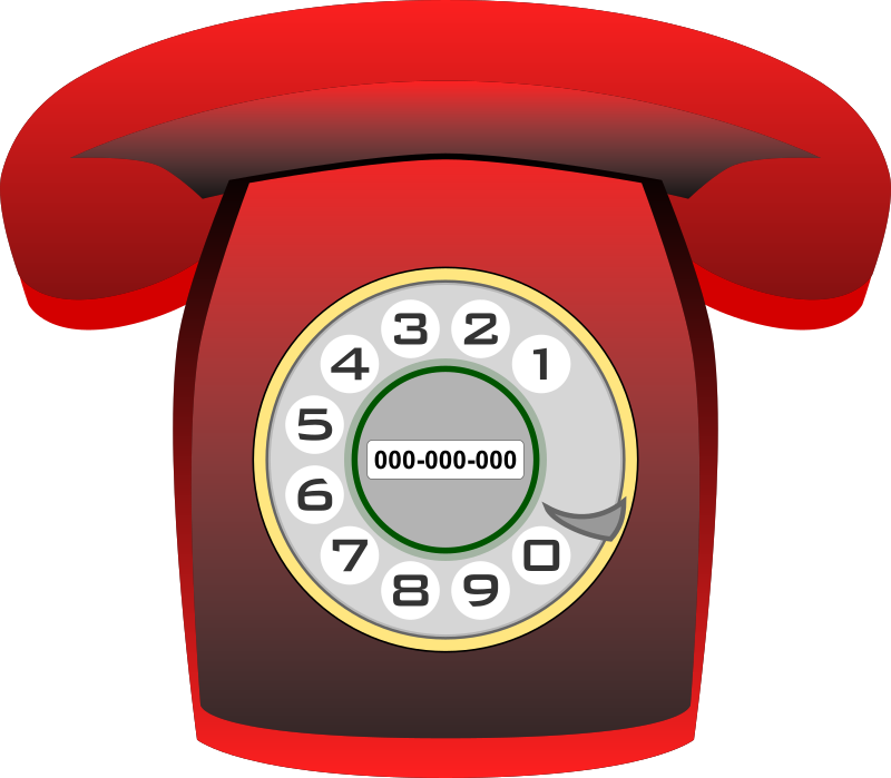 Teléfono Heraldo rojo (red classic phone)