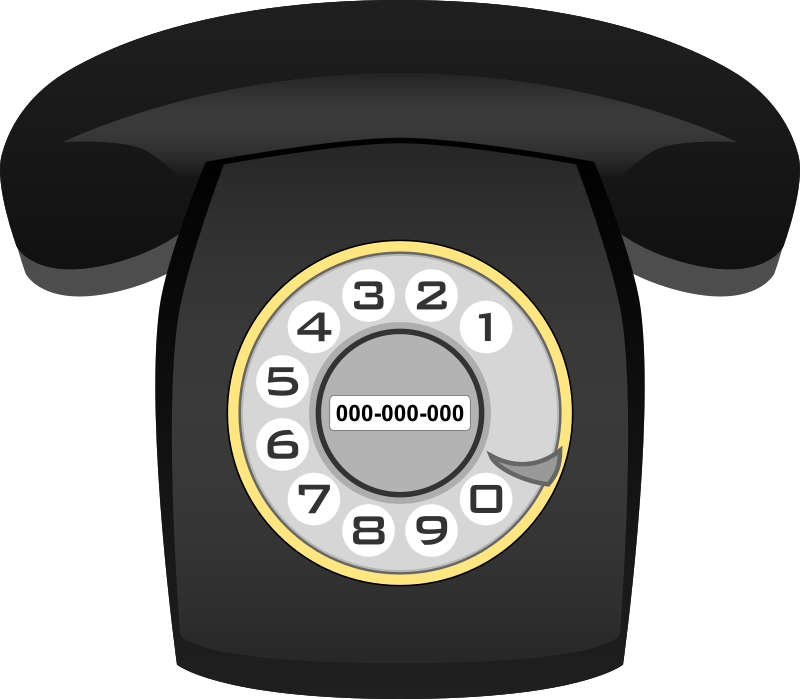 Teléfono Heraldo negro (black classic phone)