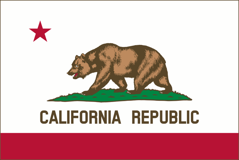 Flag of California (thin border)