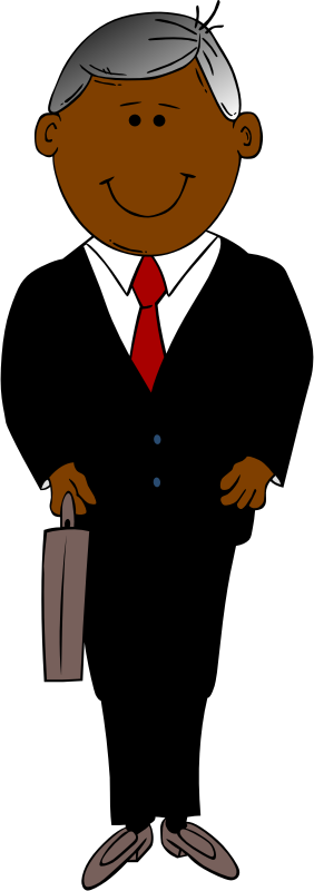 Man in black suit