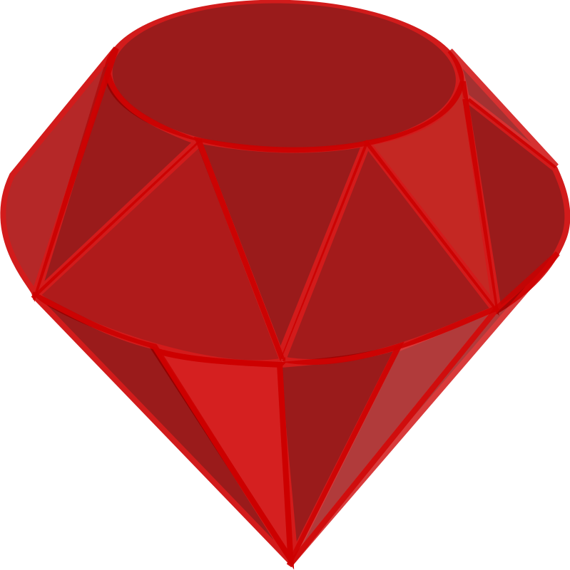 Ruby, no shading, square area