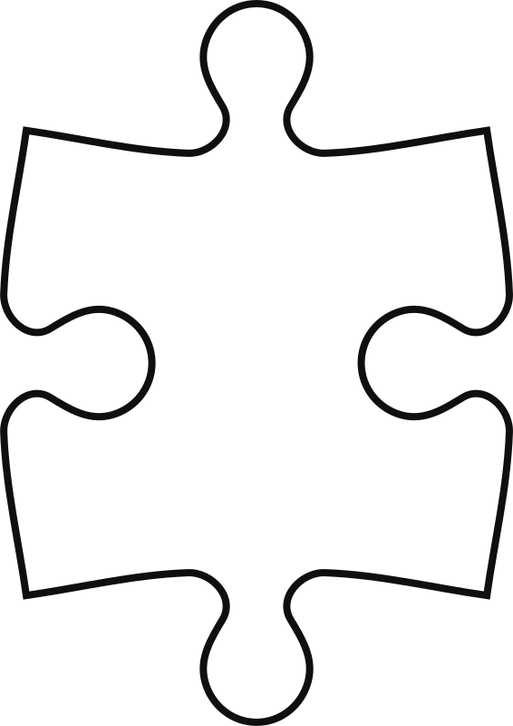 Piece of puzzle (symetric)