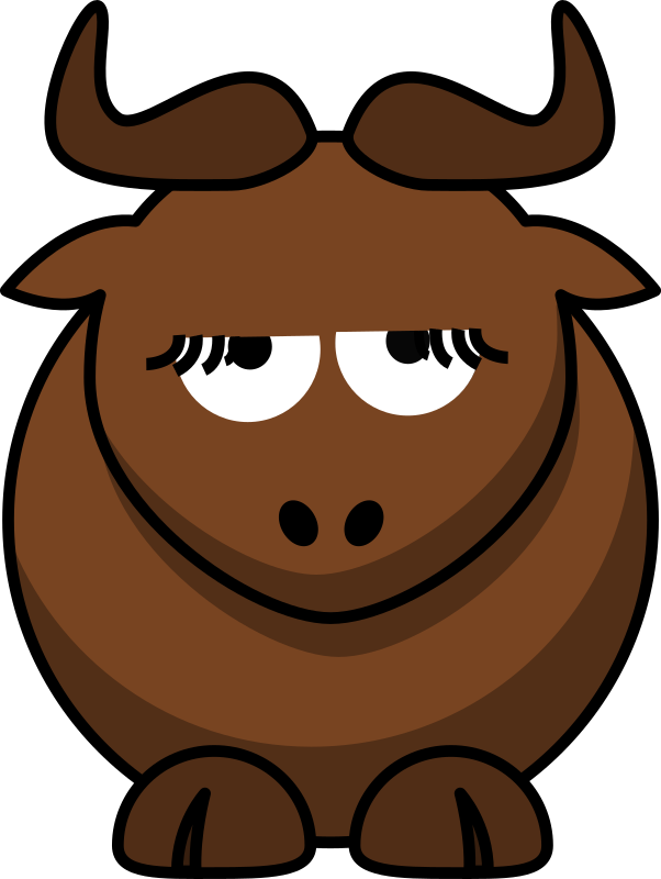 Cartoon Gnu is Disappoint