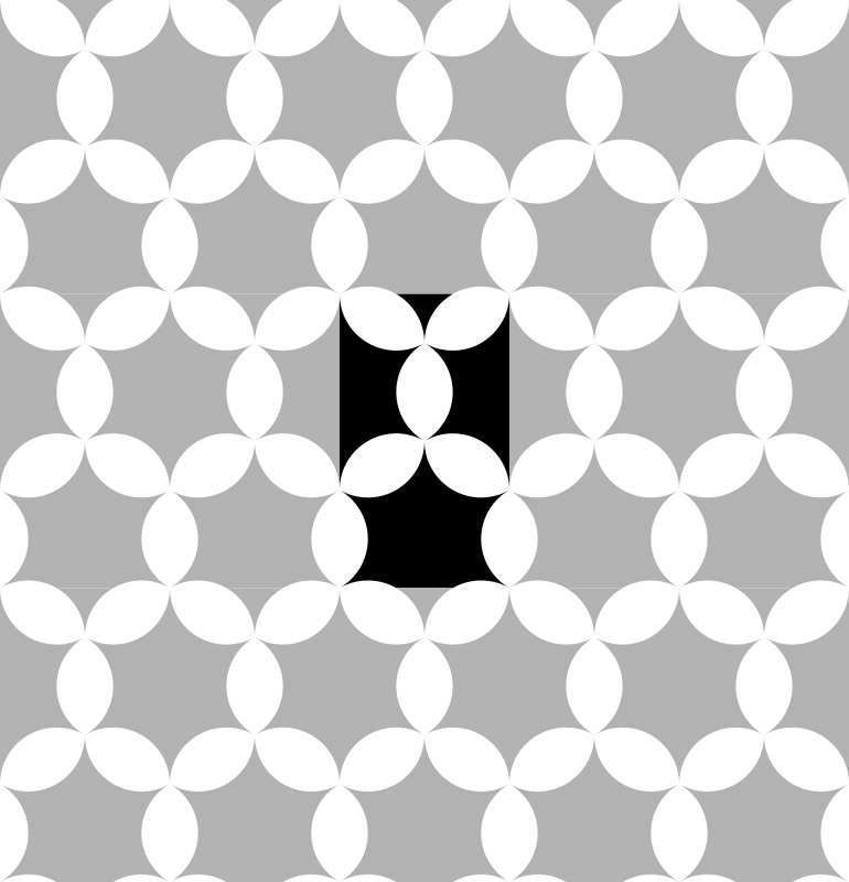 round hexagon clover (tiled)