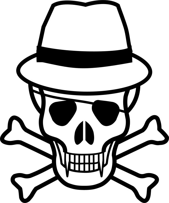 skull and hat