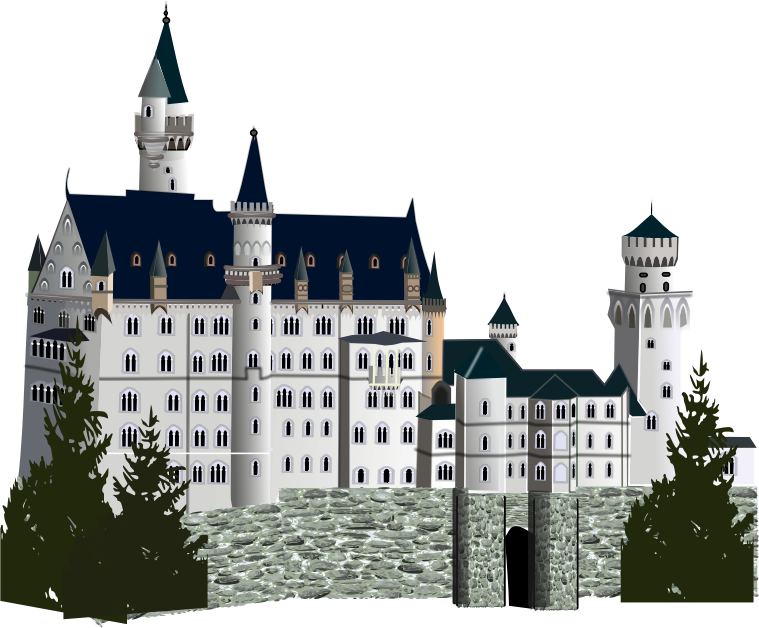 medieval castle, detailed version