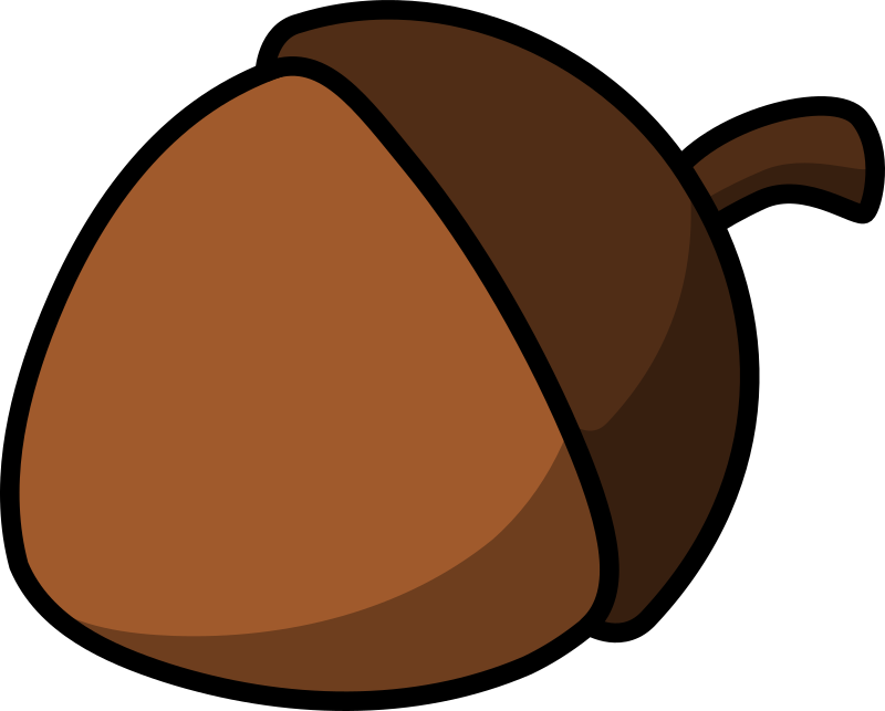 Cartoon acorn