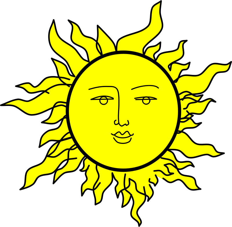 Sun with a face by Rones
