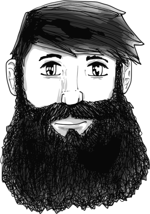 A guy with a beard