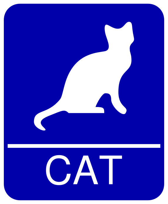 Cat Restroom Sign
