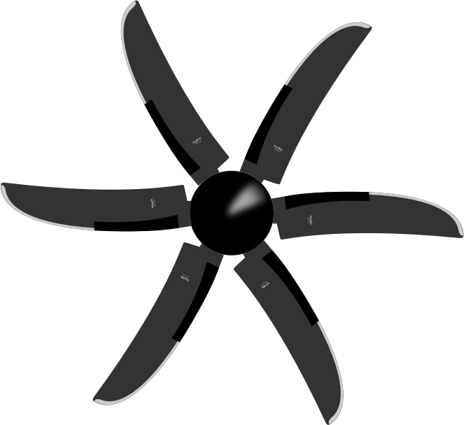 Dowty 6-blade propeller