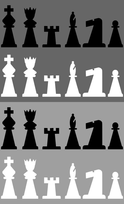 2D Chess set - Pieces