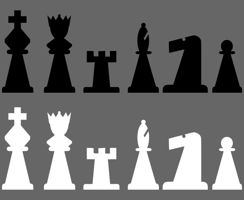 2D Chess set - Pieces 1